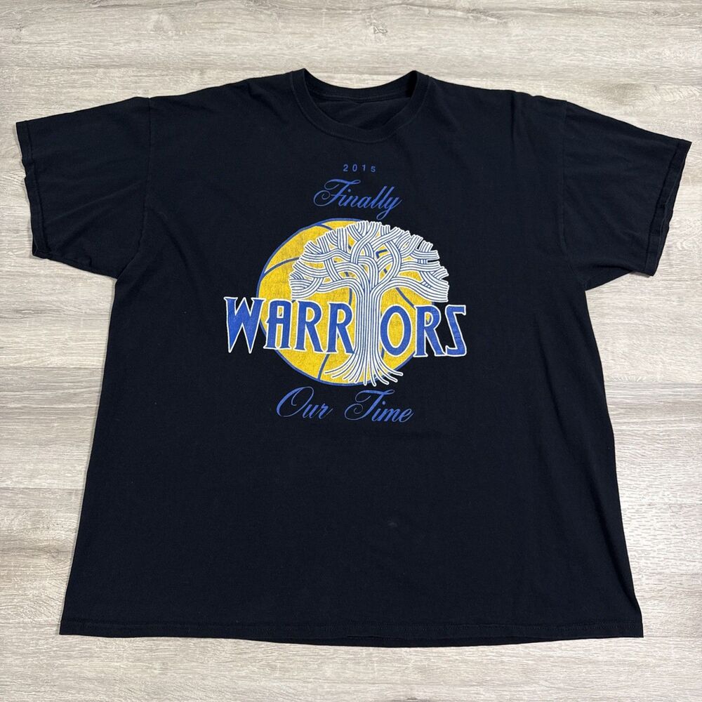 Golden State Warriors Shirt 2015 NBA Champions Roster Men’s 2XL Black